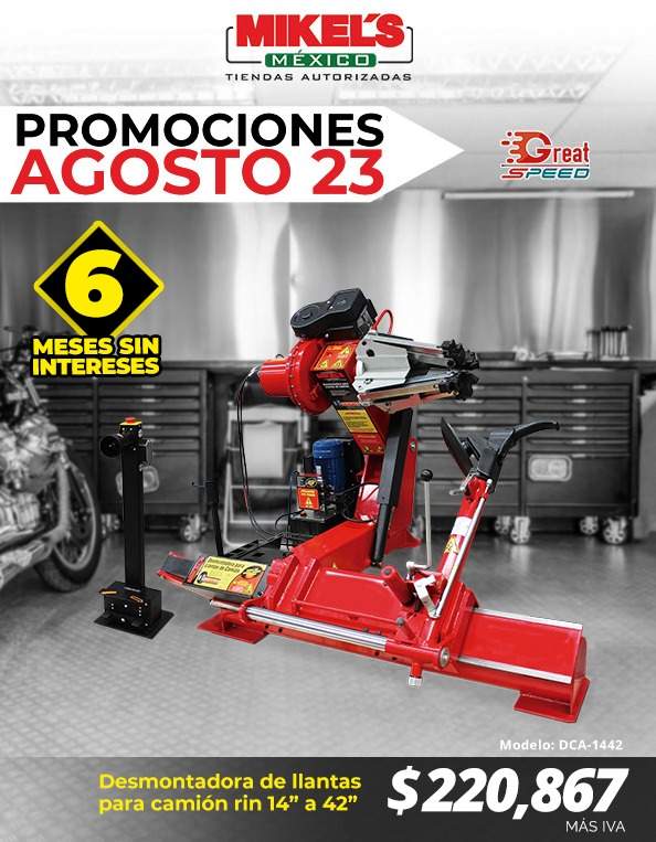 DESMONTADORA LLANTAS DE CAMION 14 42 - Mikels MEXICO, Precios de Fábrica